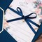 DORIS HOME 25PCS Navy Blue Invitations Cards with Envelopes and Fill-in Inner Sheets for Bridal Shower Invite, Baby Shower Invitations, Wedding, Rehearsal